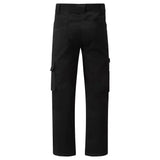 Black tuffstuff proflex work trouser with multiple pockets and straight-leg cut for tough jobs and comfort