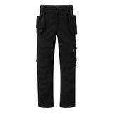 Black tuffstuff proflex work trouser with multiple pockets made of durable fabric for tough work conditions
