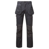 Dark gray tuffstuff proflex work trouser with multiple pockets and durable fabric for tough jobs in regular fit