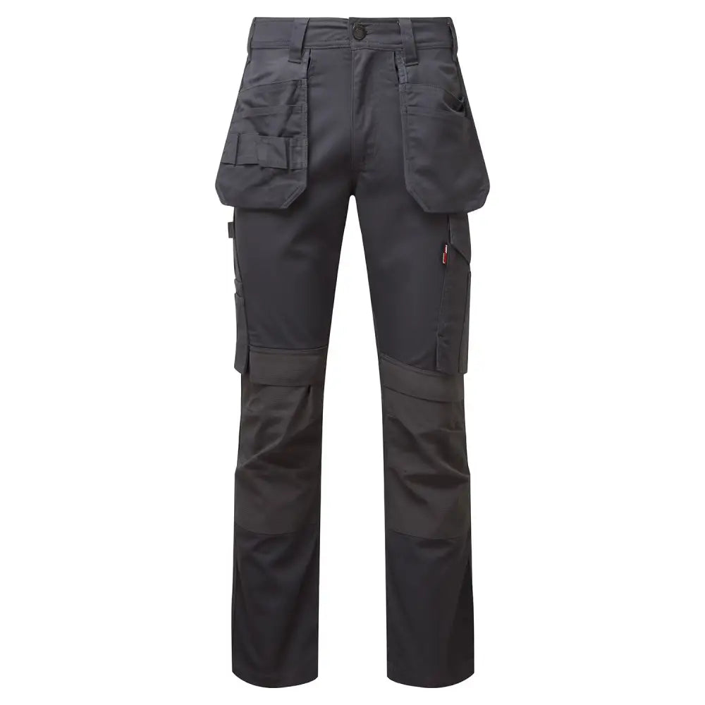 Dark gray durable tuffstuff proflex work trouser grey xlong with multiple cargo pockets for tough jobs