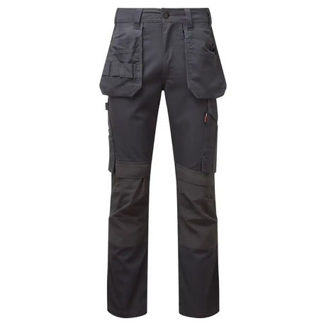 Dark gray durable tuffstuff proflex work trouser grey xlong with multiple cargo pockets for tough jobs