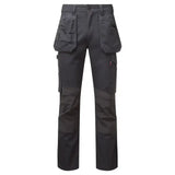 Dark gray tuffstuff proflex work trouser grey xlong with multiple pockets and reinforced knee areas for tough jobs