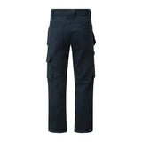 Dark navy blue tuffstuff proflex work trouser navy long with multiple pockets and durable cargo design