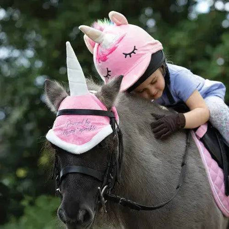 Unicorn Horse Hood Bonnet Equetech Ear Cover Equetech Hat Silks Barnstaple Equestrian Supplies