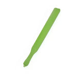 Green silicone harold moore universal stirrer with tapered handle and rounded end for brightly coloured feed mixing
