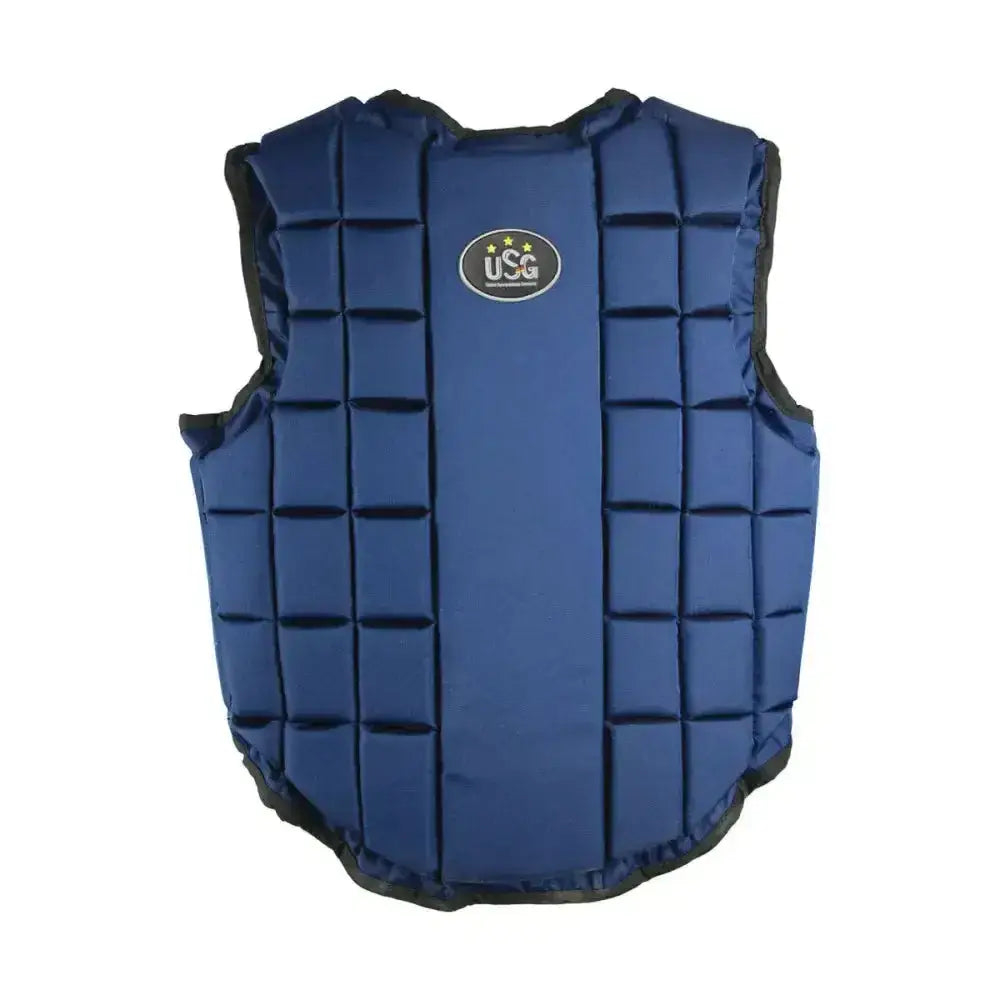 Blue usg flexi panel body protector with quilted padding and black trim for flexible protective wear