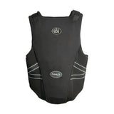 Black usg precto future fit 9102 safety vest with reflective stripes and padded back protector precto future design
