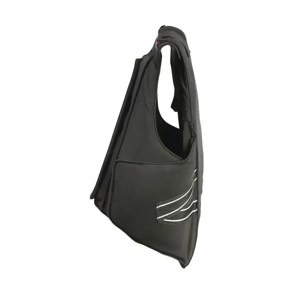 Black tactical vest with white reflective stripes on side pocket for usg precto future fit green back protector
