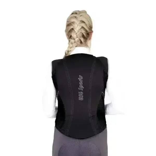 USG Precto Quick Fit Back Protector Black/Grey 6X Small Back Protectors