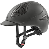Uvex Exxential II Riding Hat 52 - 55 Anthracite Mat Uvex Riding Hats Barnstaple Equestrian Supplies
