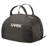 Black uvex helmet bag duffel with dual top handles and zipper closure perfect for uvex helmet storage