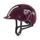 Uvex Kidoxx Flower Riding Hat Burgundy Adjustable Riding Hats