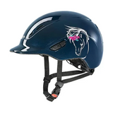 Uvex Kidoxx Flower Riding Hat Navy Adjustable Riding Hats