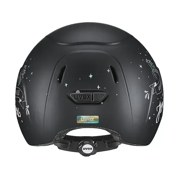 Uvex Kidoxx Happy Horse Black Kids Riding Helmet Adjustable Riding Hats