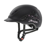 Uvex Kidoxx Happy Horse Black Kids Riding Helmet Adjustable Riding Hats