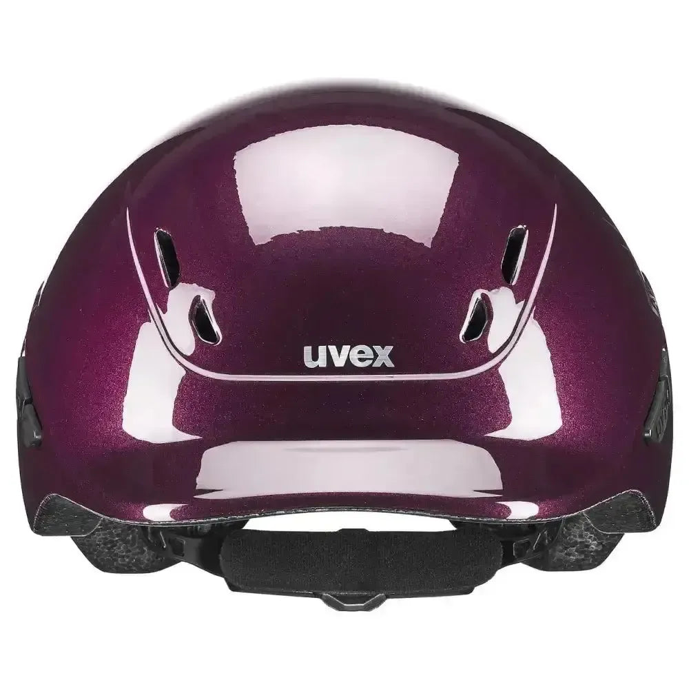 Uvex Kidoxx Shiny Burgundy Kids Riding Helmet Adjustable Riding Hats