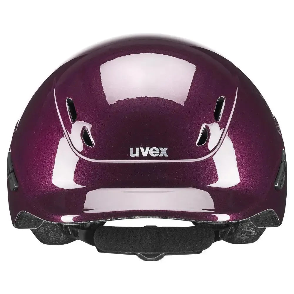 Uvex Kidoxx Shiny Burgundy Kids Riding Helmet Adjustable Riding Hats