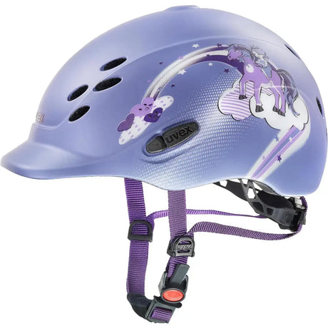 Uvex Onyxx Riding Hat Princess ll Violet Mat 49 - 54 Adjustable Riding Hats Barnstaple Equestrian Supplies