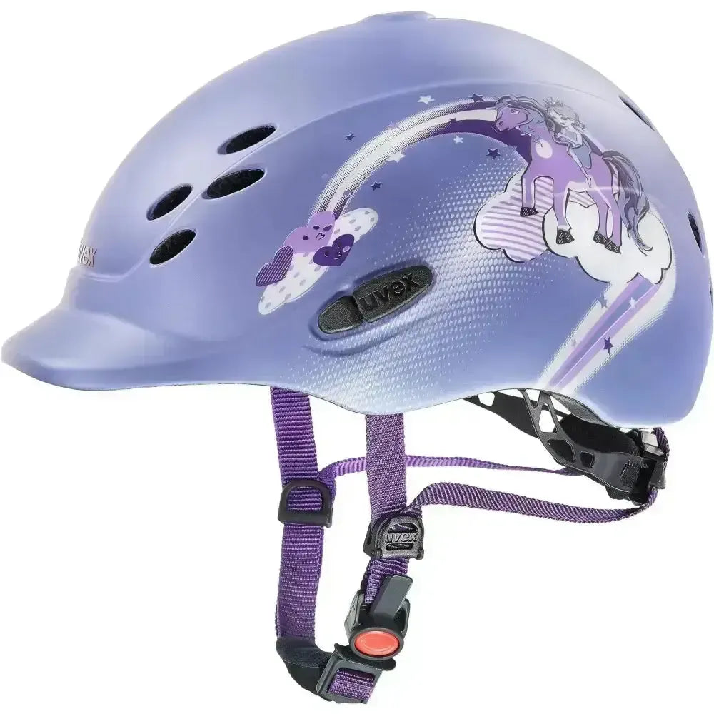 Uvex Onyxx Riding Hat Princess ll Violet Mat 49 - 54 Adjustable Riding Hats