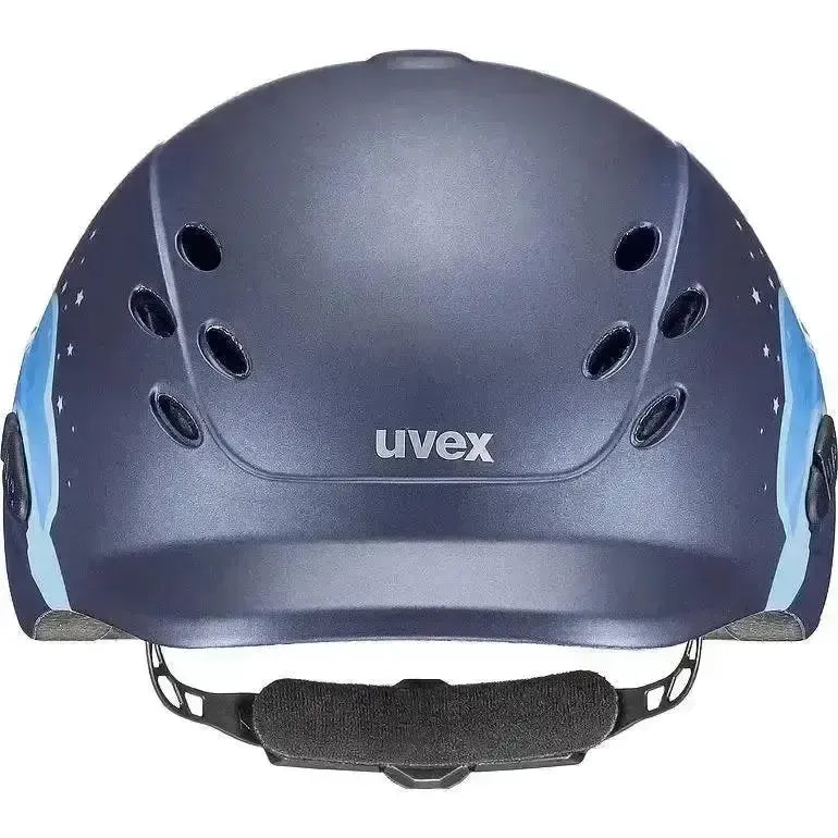 Uvex Onyxx Riding Hat Unicorn Navy Mat 49 - 54 Adjustable Riding Hats