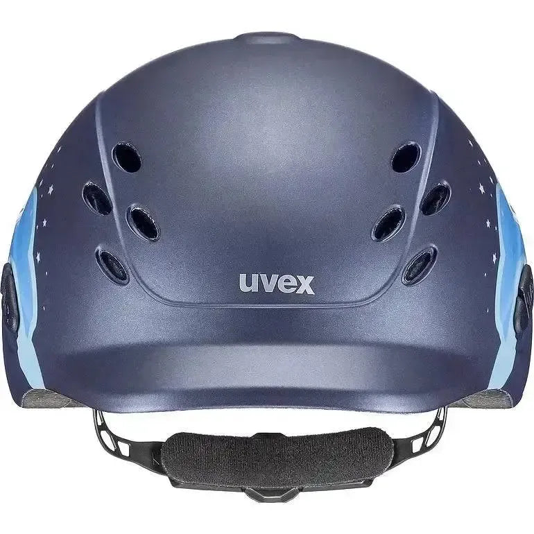 Uvex Onyxx Riding Hat Unicorn Navy Mat 49 - 54 Adjustable Riding Hats