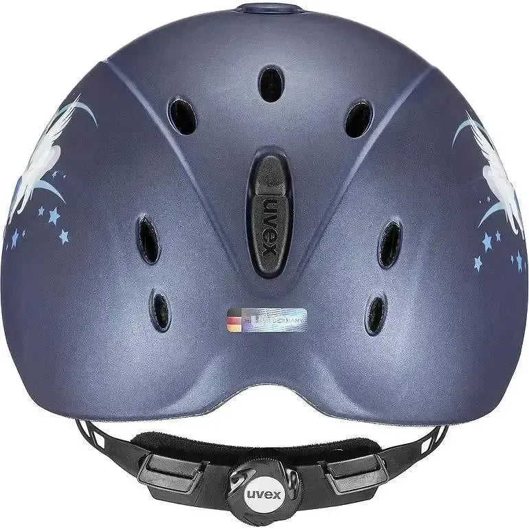 Uvex Onyxx Riding Hat Unicorn Navy Mat 49 - 54 Adjustable Riding Hats