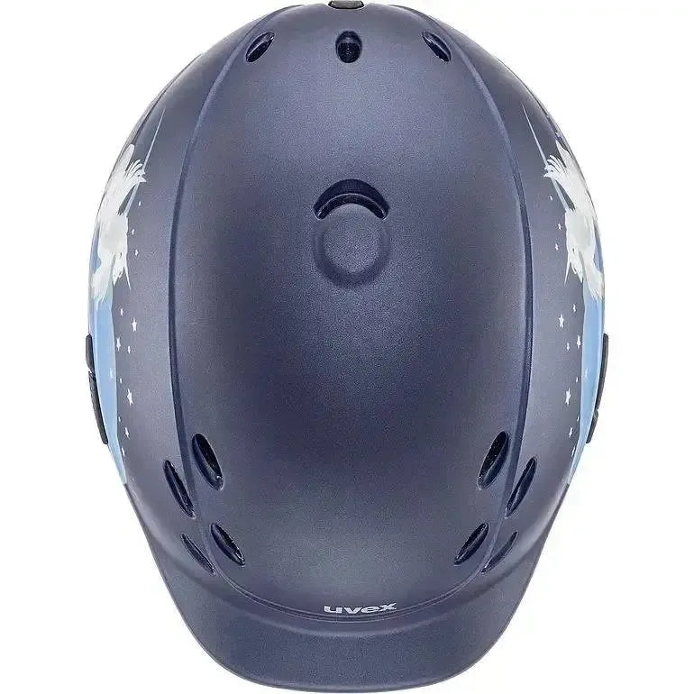 Uvex Onyxx Riding Hat Unicorn Navy Mat 49 - 54 Adjustable Riding Hats