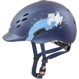 Uvex Onyxx Riding Hat Unicorn Navy Mat 49 - 54 Adjustable Riding Hats