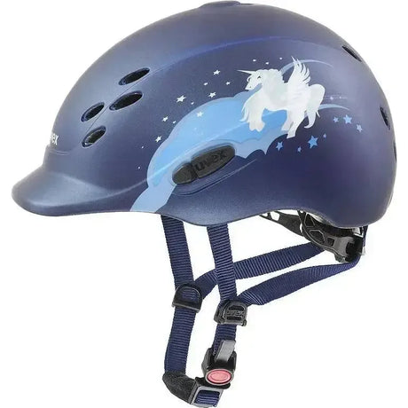 Uvex Onyxx Riding Hat Unicorn Navy Mat 49 - 54 Adjustable Riding Hats