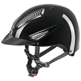 Uvex Perfexxion III Shiny Adjustable Riding Helmet Black Shiny 52-55 Adjustable Riding Hats