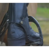 Bareback Footwear Vaqueros Premium Half-Chaps - Black 35cm Skinny 40cm Short 