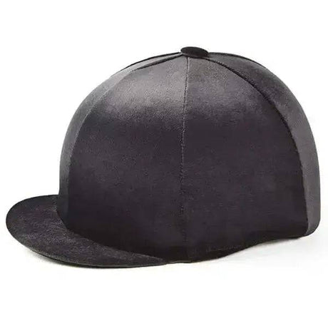 Velour Hat Covers Black Elico Hat Silks Barnstaple Equestrian Supplies