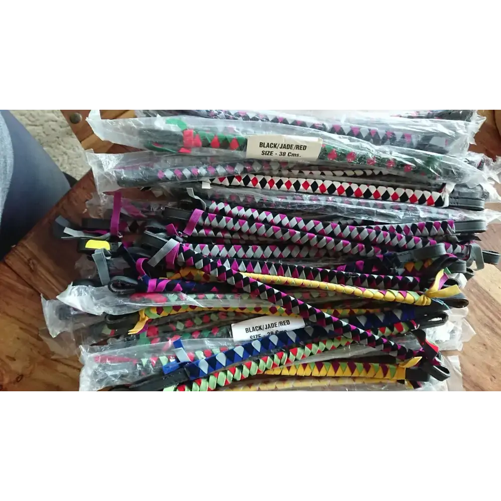 Velvet Browbands Cob (38cm) job lot of various colours 