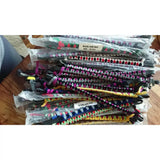 Velvet browbands with colorful braided wristbands in black jade and red featuring a diamond pattern for red cob or navy white cob