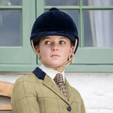 Velvet Riding Hat The Charles Owen Hampton Black 52Cm Riding Hats