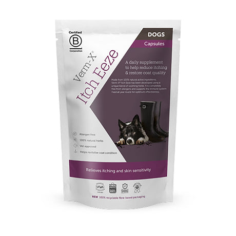 Verm-X Itch-Eeze Capsules For Dogs  Barnstaple Equestrian Supplies