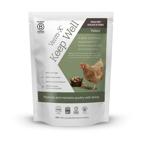 Verm-X Keep Well Natural Pelleted Poultry Tonic  Barnstaple Equestrian Supplies