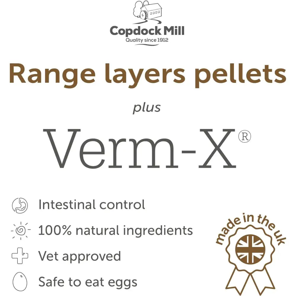 Verm-X Original Layers Pellets for Poultry, Ducks & Fowl 20kg Poultry Supplements Barnstaple Equestrian Supplies