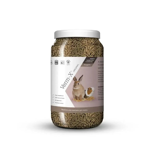 Verm-X Original Nuggets For Rabbits/Guinea Pigs/Hamsters 1.5kg Rabbit Feeds