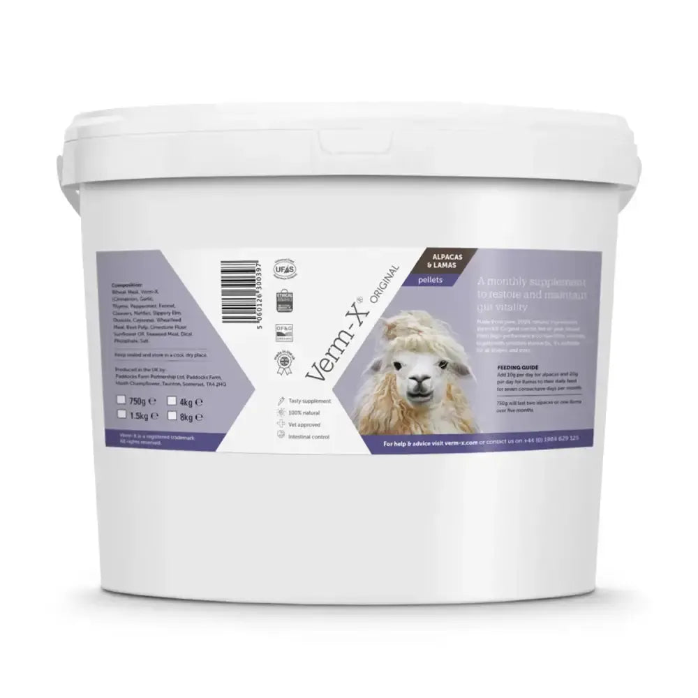 Verm-X Original Pellets For Alpacas & Llamas 4kg Llama & Alpaca Feed