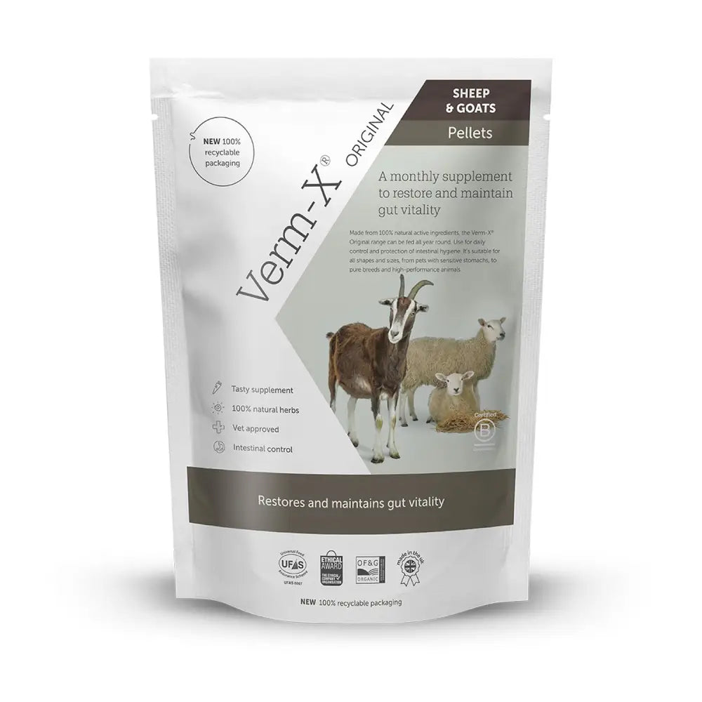 Verm-X Original Pellets For Sheep & Goats 1.5kg Goat Supplements Barnstaple Equestrian Supplies