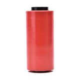 Red plastic vet cling film roll with black cap for securing ice packs and multi-purpose use over conventional film wraps
