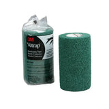 Vetrap 10cm bandage green cohesive wrap tape in clear bag with brand label perfect for small animals care pack