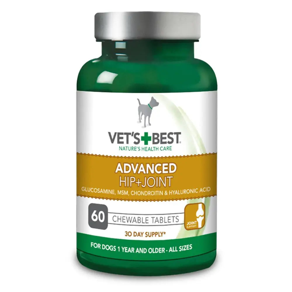 Vets Best Advanced Hip & Joint Tablets For Dogs 60 Tablets Dog Barnstaple Equestrian Supplies