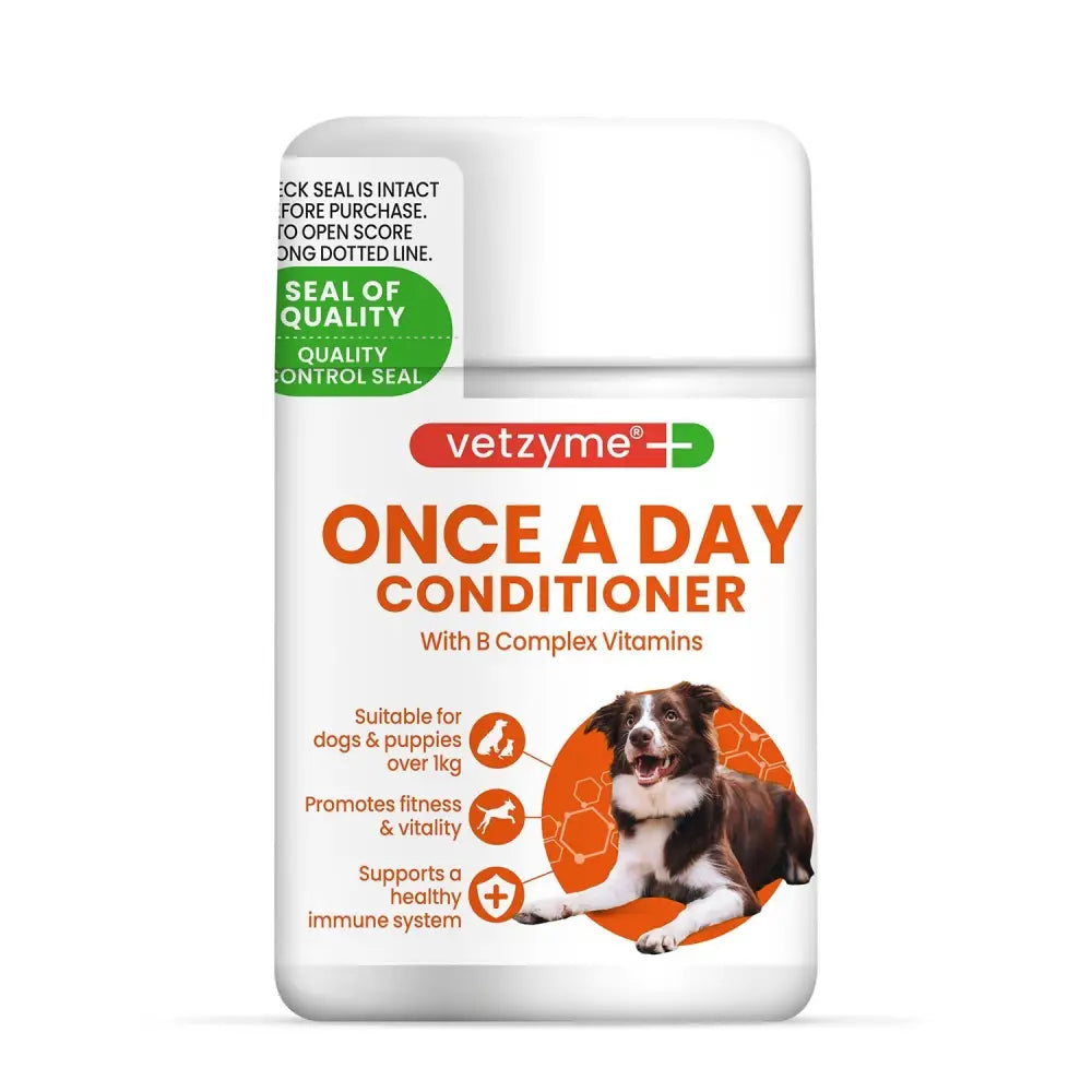 Vetzyme Once A Day Conditioner For Dogs 30 TABLETS Barnstaple Equestrian Supplies