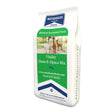 White and green bag of vitality llama and alpaca mix 20 kg feed for equestrian use