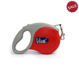 Viva Retractable 5m Lead For Pets Red Small Dog Lead