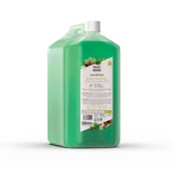 Green plastic bottle of wahl aloe soothe shampoo with white cap and botanical label for a perfectly balanced formula