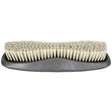 Gray plastic handled wahl body brush with super soft bristles that remove dirt gently and evenly arranged