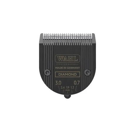 Black wahl diamond clipper attachment with silver metal blades and engraved markings for unrivalled cutting performance